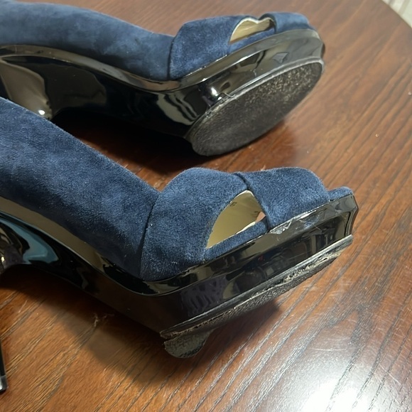 Zara Woman Collection suede peep heels in size 7 - Picture 13 of 13